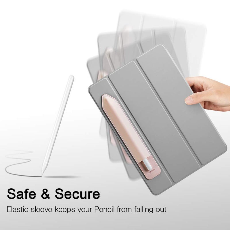 ESR حامل قلم ESR متوافق مع قلم (الجيل الثاني/الأول) و قلم (USB-C)، جيب مرن، حماية وآمان لأقلام اللمس، كيس بغطاء لاصق ملحق للحافظة لأقلام اللمس، ذهبي وردي - Image 5